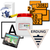 Fahrzeugausrüstung für den Transport gefährlicher Güter